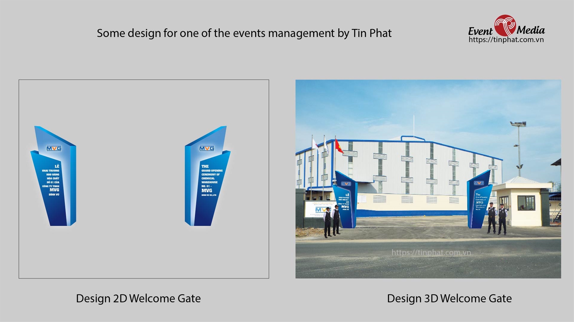 design 2D welcom gate of event