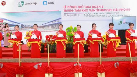 Groundbreaking Ceremony for phase 3 of SEMBCORP Haiphong logistics center